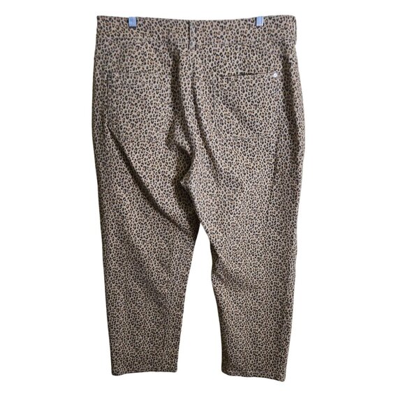 Anthropologie Pilcro The Wanderer Mid Rise Relax Leg Jeans Leopard Size 32 - Picture 3 of 14